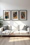 Wallity Huhu483S Pintura Decorativa en MDF con Marco (3 Piezas) 50 x 70 cm
